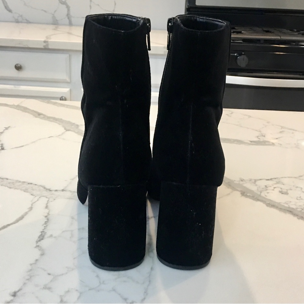 Topshop Literally High Cut Boot - Black Velvet EU 38/US 7.5 - Picture 9 of 17